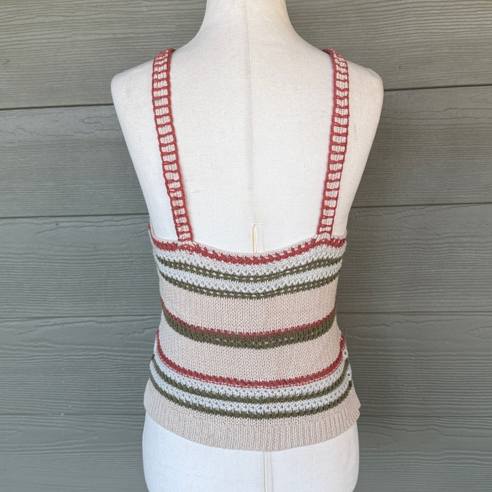 Hem & Thread Multicolor Crochet Tank Top - Picture 4 of 7